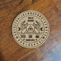 Ouija Board - laser engraved - Cork Coaster - set of 4