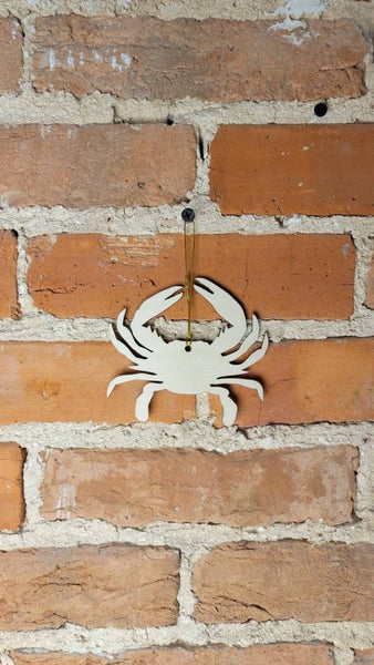 Wooden Crab Ornament - Laser Cut - Christmas - Holiday