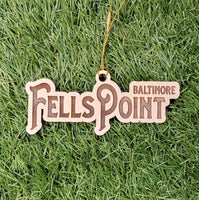 Baltimore Fells Point Ornament - Laser Cut - Wooden - Christmas - MADE IN BALTIMORE