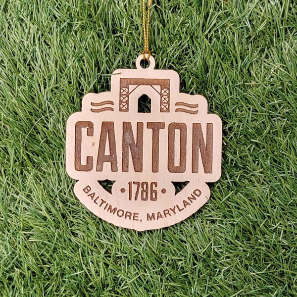 Baltimore Canton Ornament - Laser Cut - Wooden - Christmas - MADE IN BALTIMORE