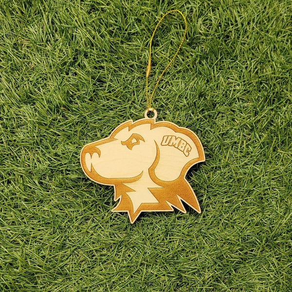 UMBC Retrievers Ornament - Laser Cut - Wooden - Christmas - Made In Baltimore